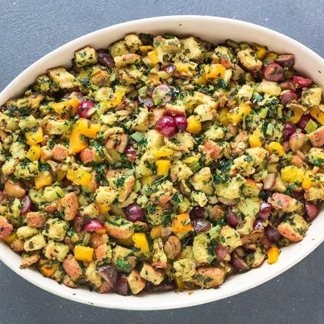 Loaded Low FODMAP Vegetarian Stuffing