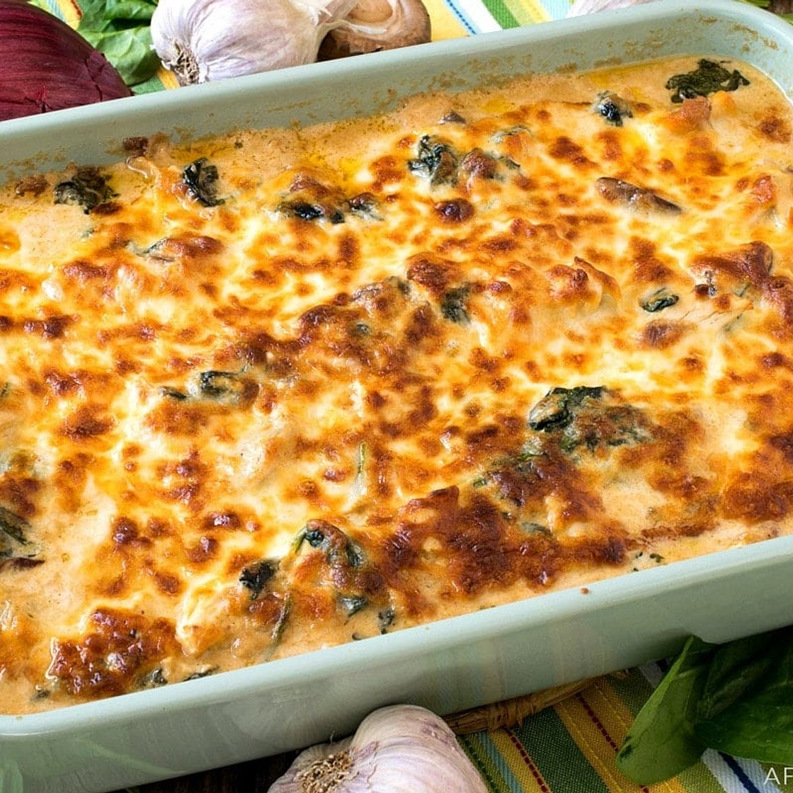 Keto Chicken Cheese Bake