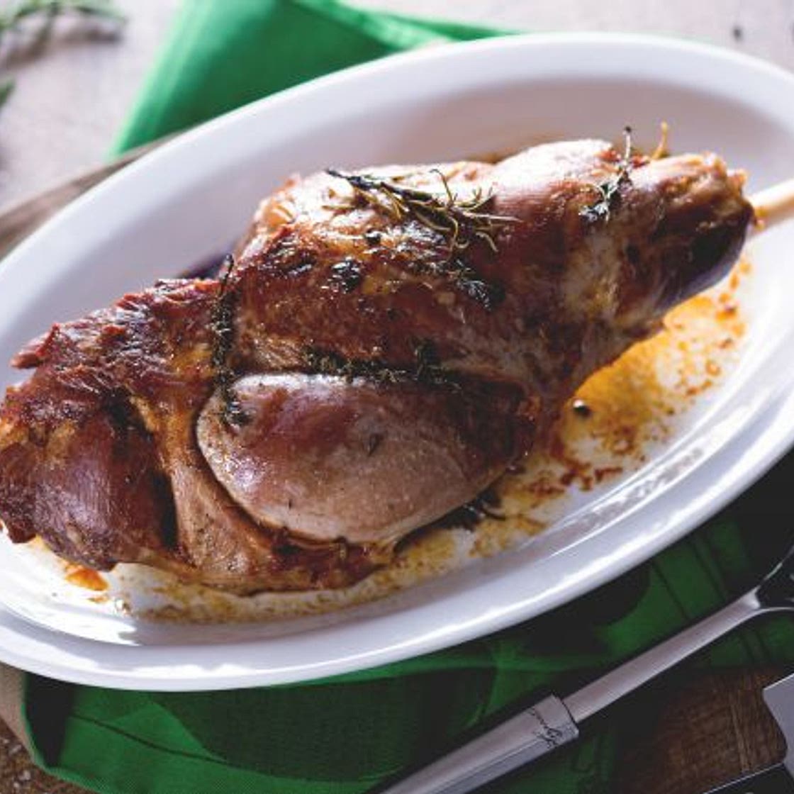 Cosciotto di agnello al forno