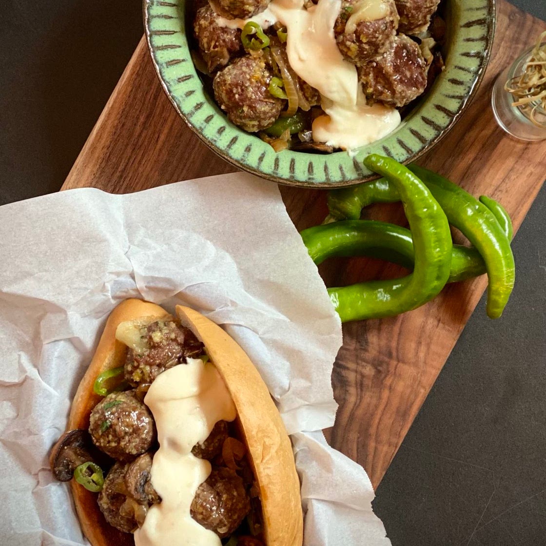 Philly Cheesesteak Meatballs