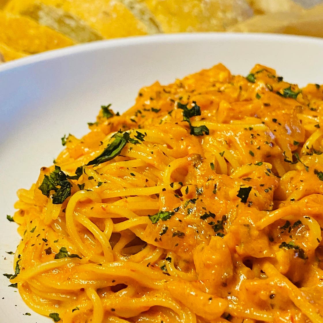 Pasta with Tomato Cream Sauce
