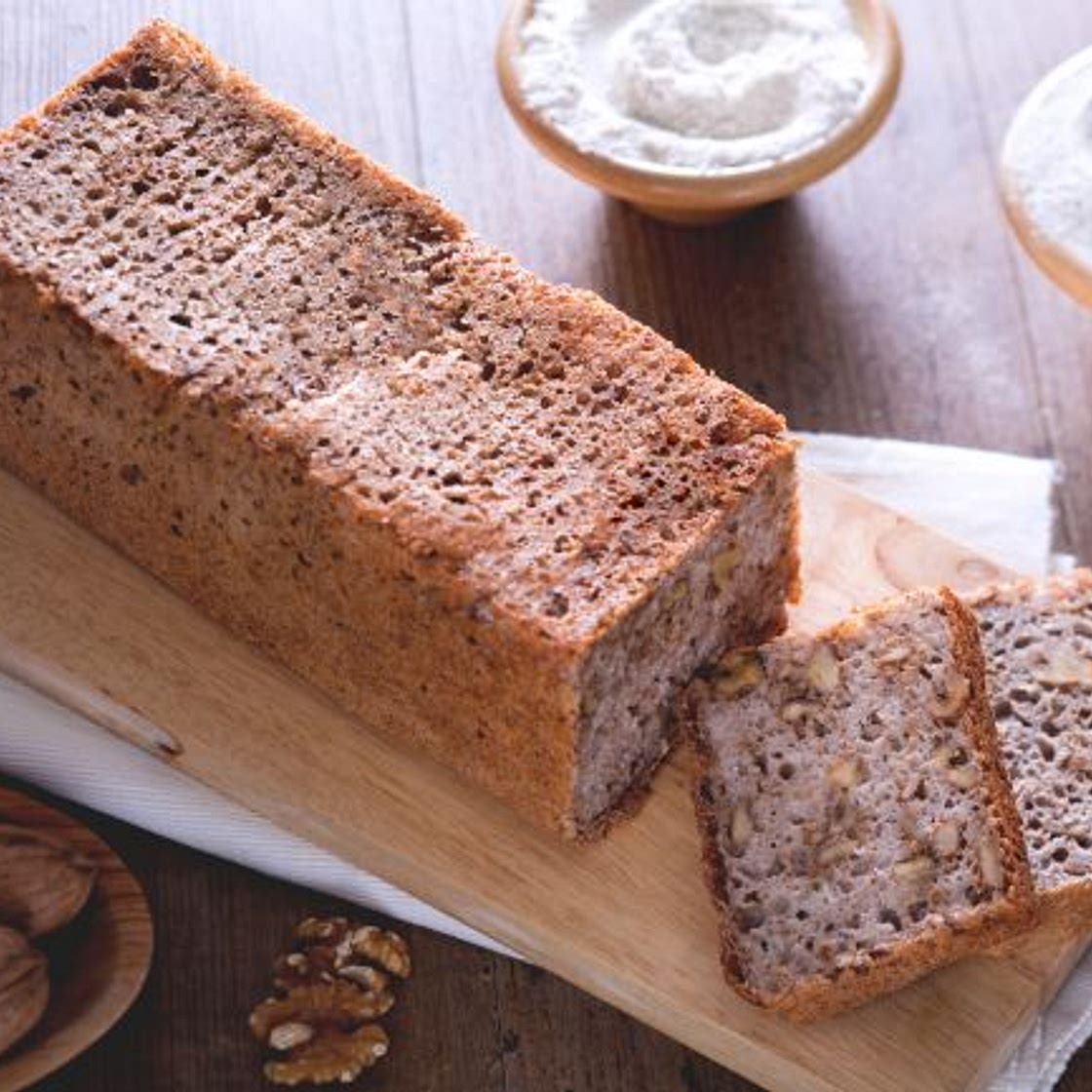 Pane alle noci senza glutine