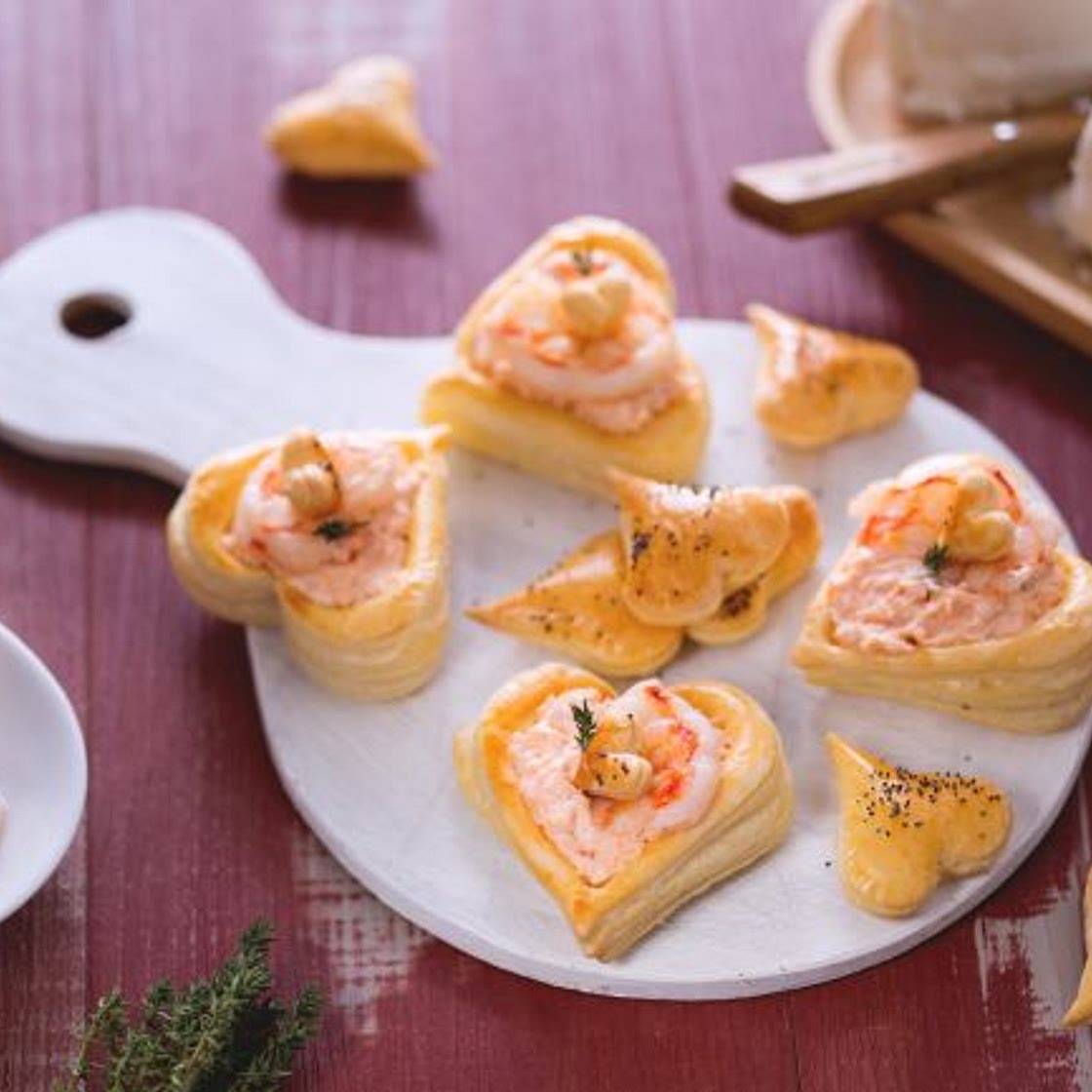 Cuori di sfoglia salati