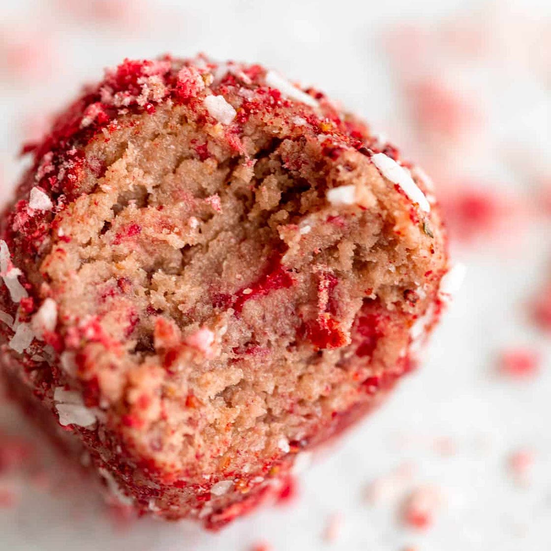 Strawberry Protein Energy Bites