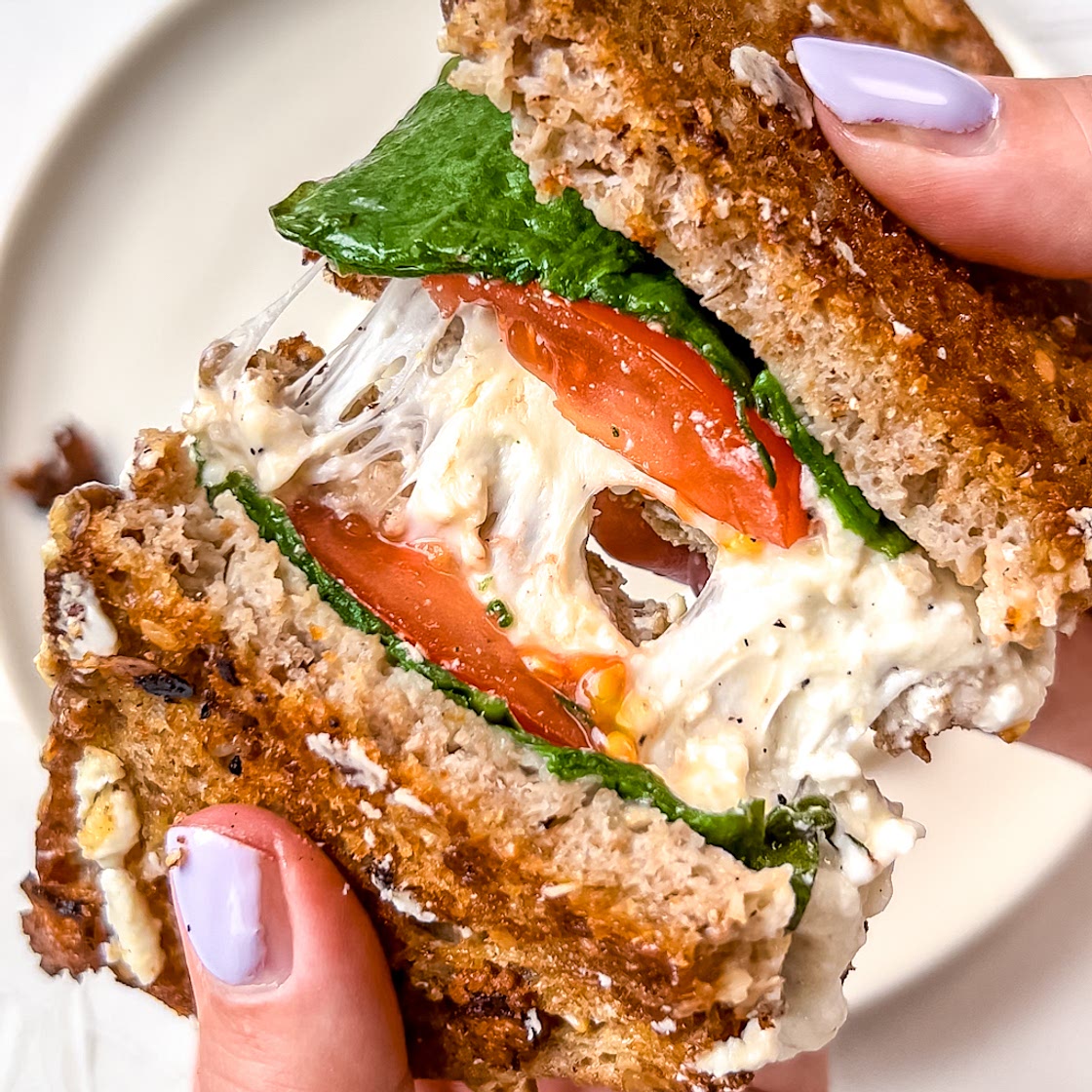 Feta Spinach Sandwich