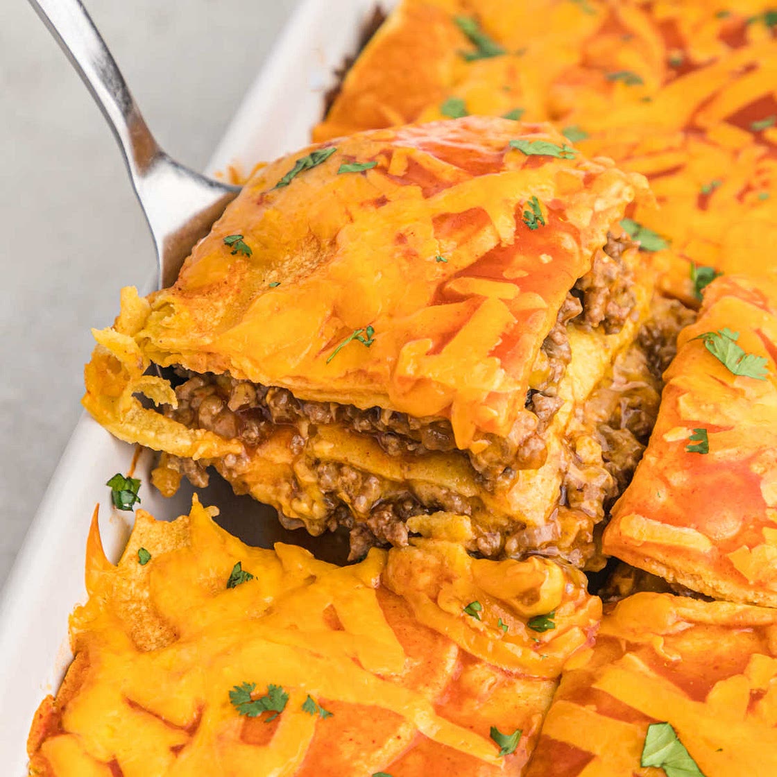 Ground Beef Enchilada Casserole