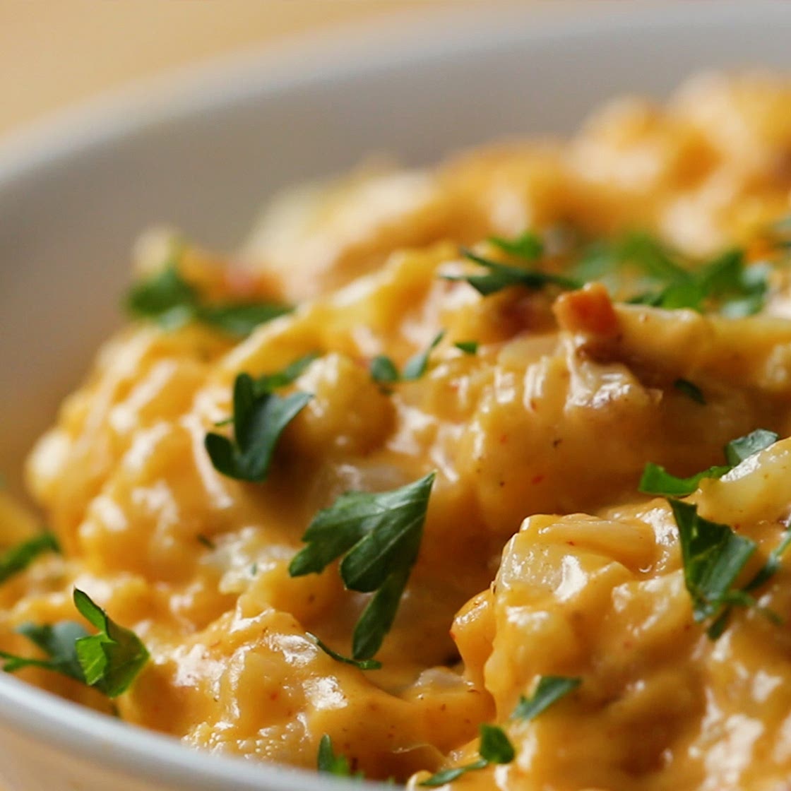 Keto Bacon Cauliflower “Mac” ‘N’ Cheese Recipe by Tasty