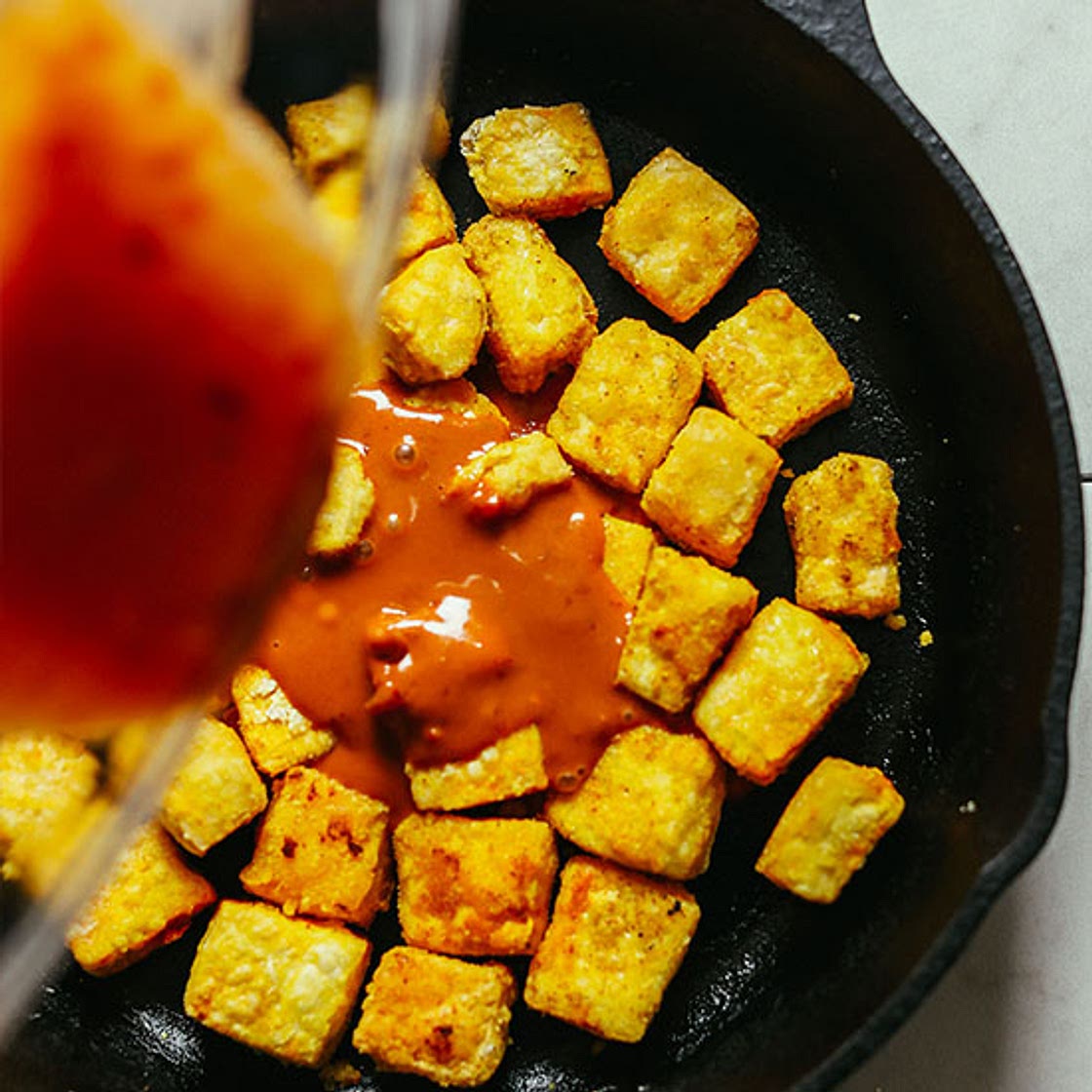 Baked Crispy Peanut Tofu
