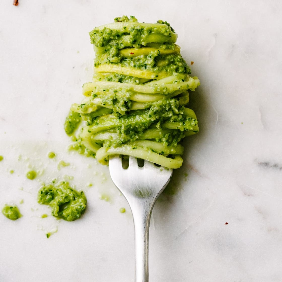 CREAMY ZUCCHINI PESTO WITH ‘NOODLES’
