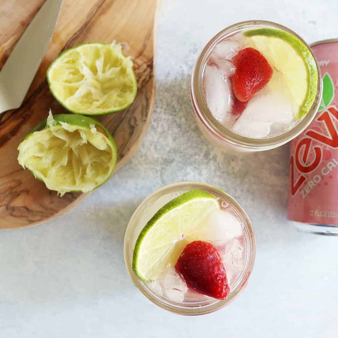 Strawberry Lime Cocktail