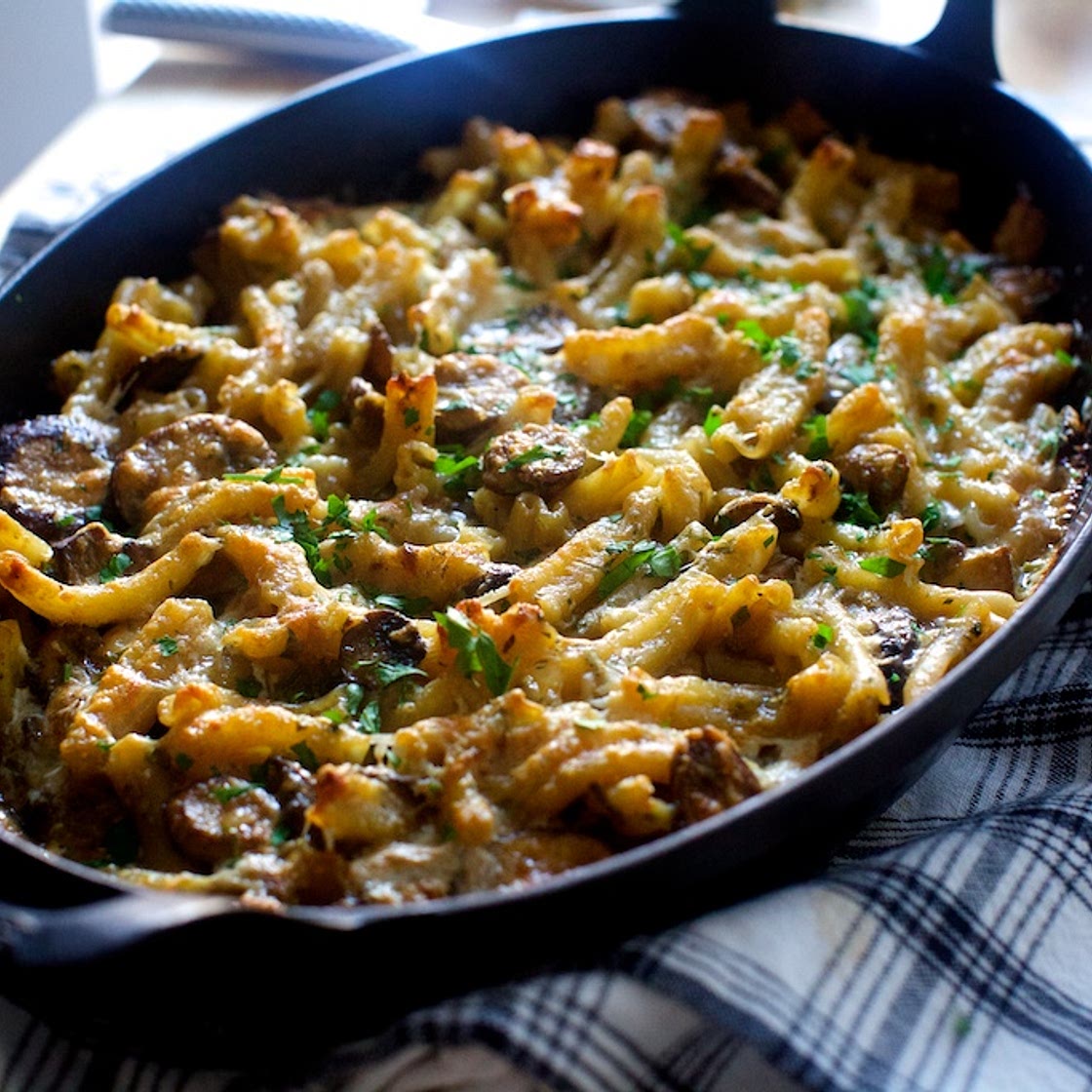 mushroom marsala pasta bake