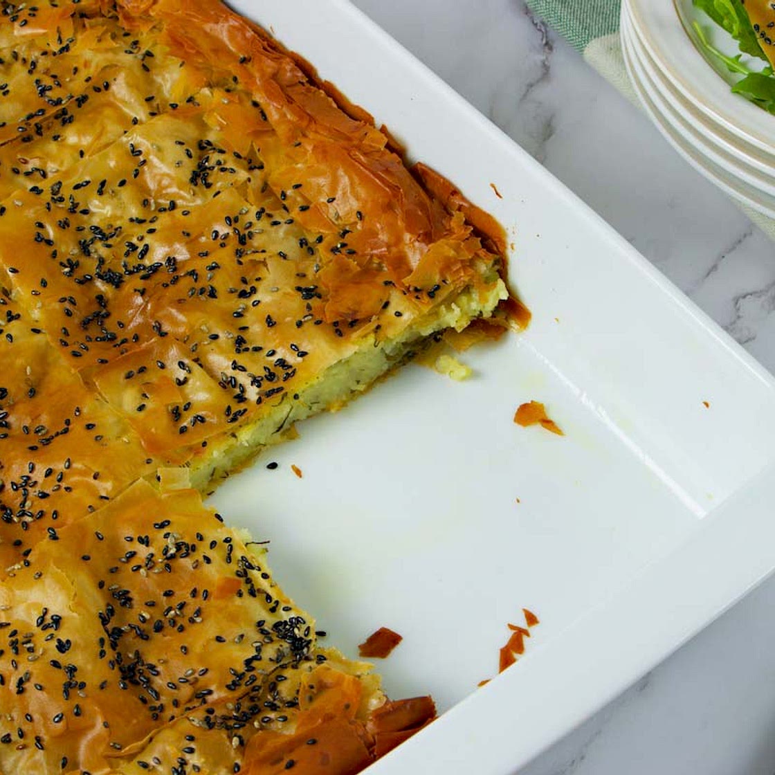 Vegan Filo Potato Pie