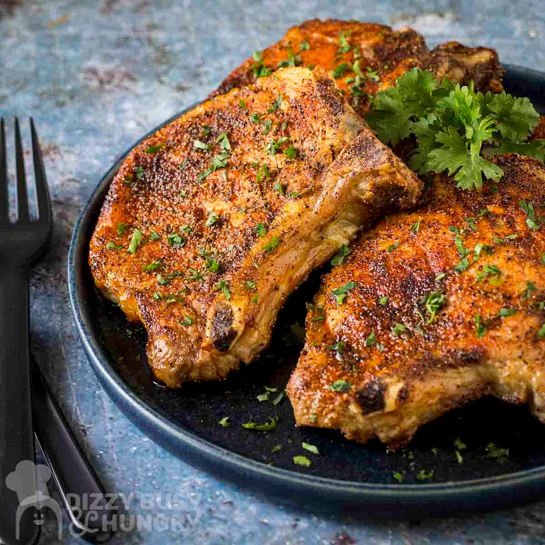 Air Fryer Bone-In Pork Chops