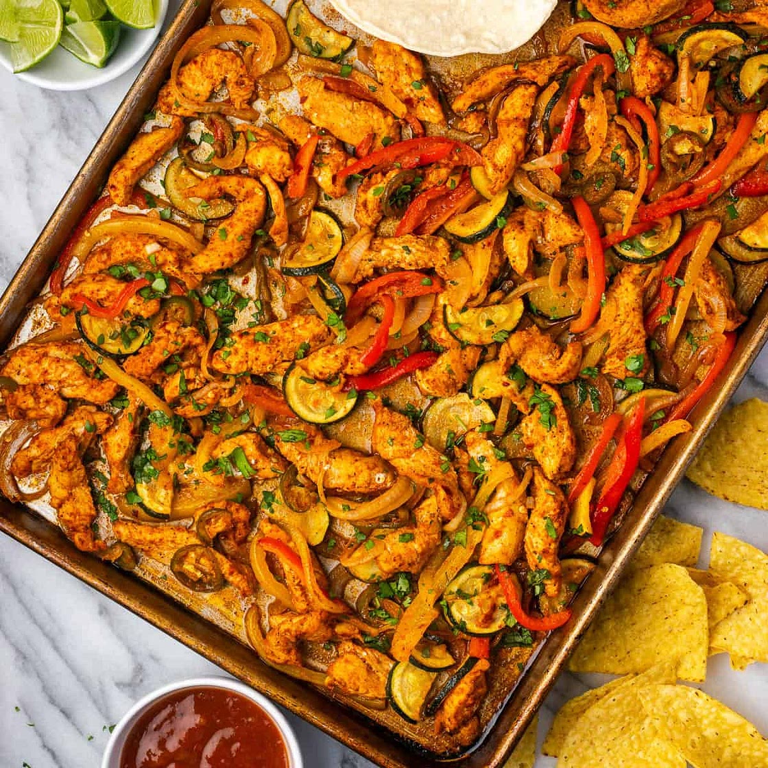 Sheet Pan Chicken Fajitas