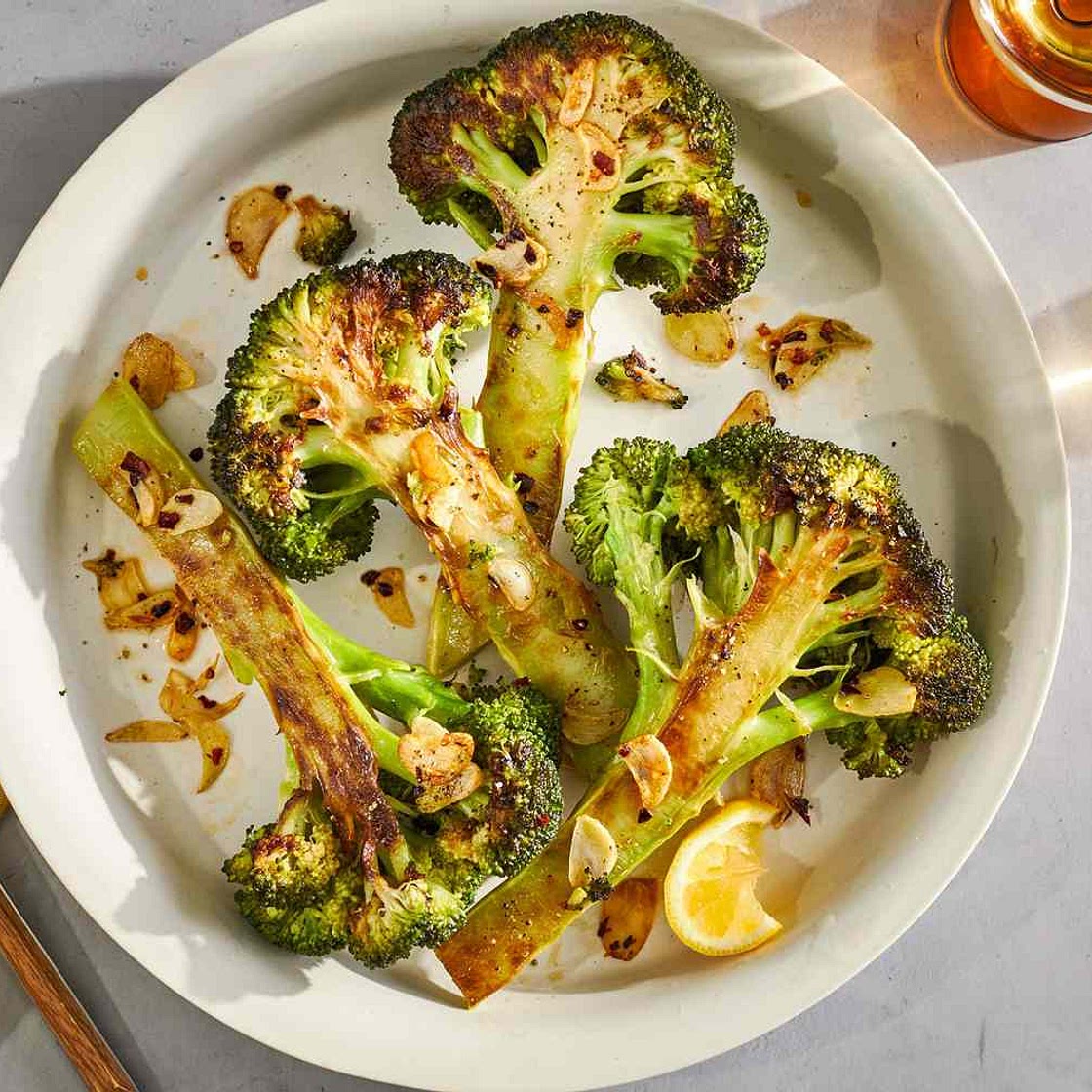 Caramelized Broccoli with Garlic