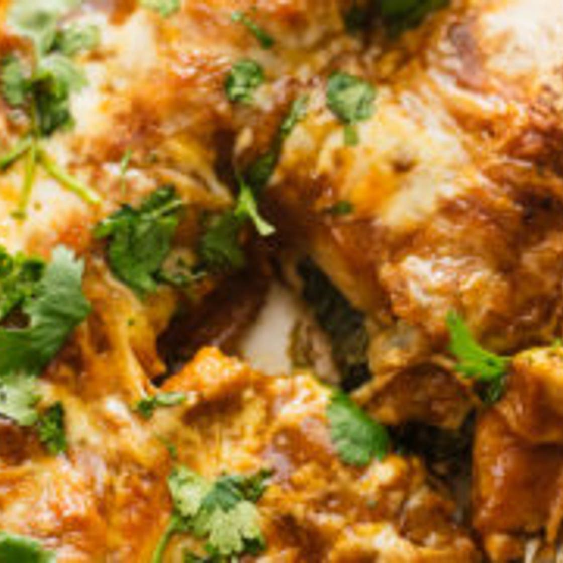 Spinach Artichoke Enchiladas
