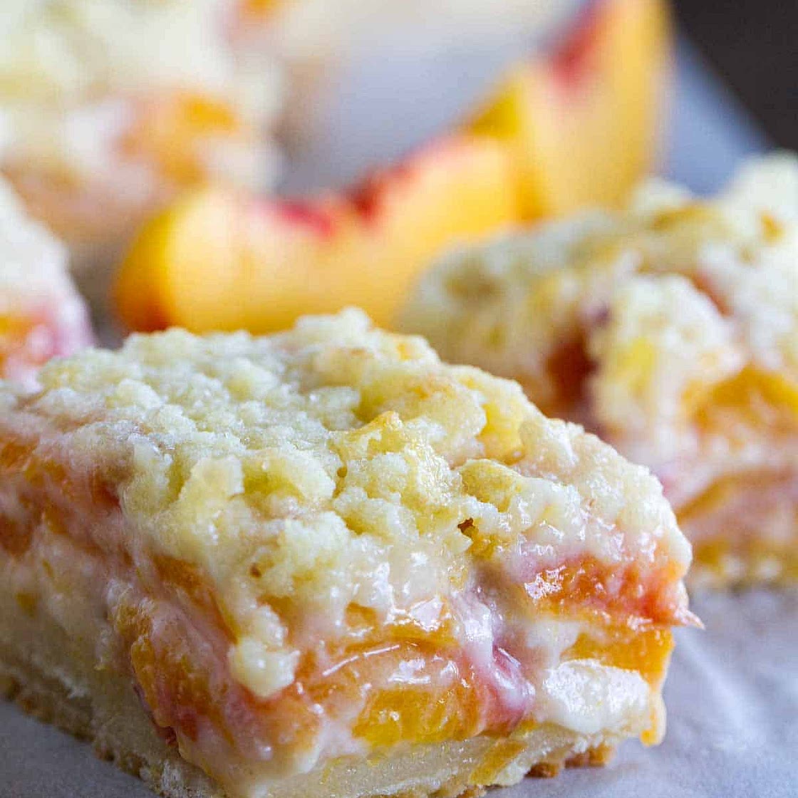 Peaches and Cream Bars