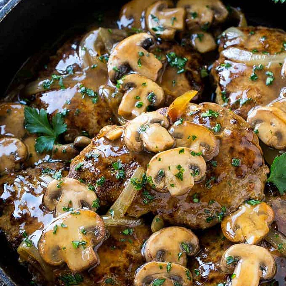 Salisbury Steak with Mushroom Gravy
