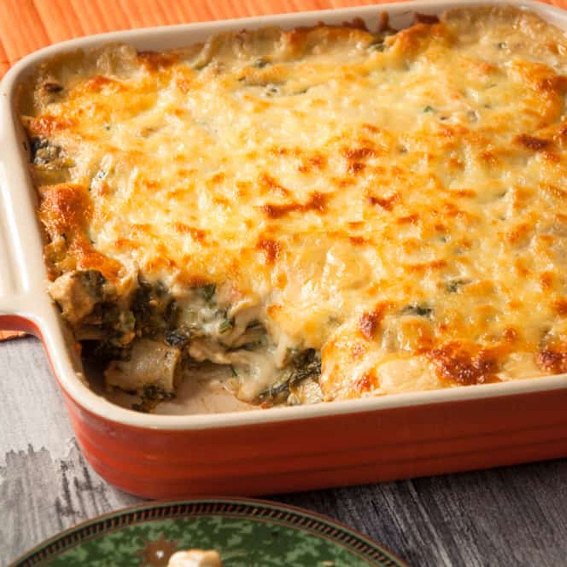 Chicken And Spinach Lasagna