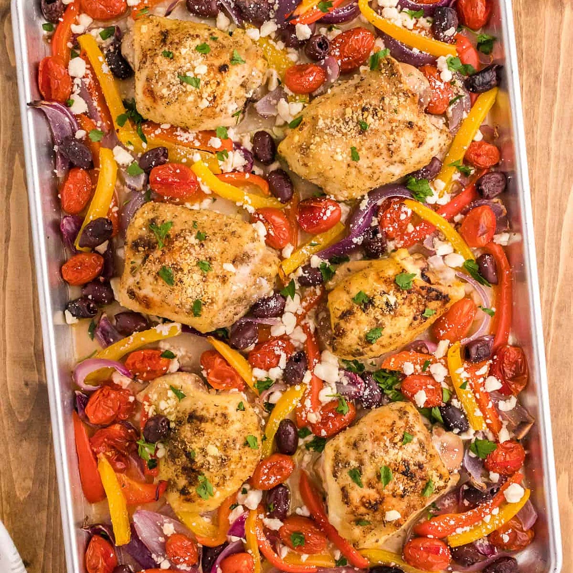 Greek Chicken Sheet Pan Dinner