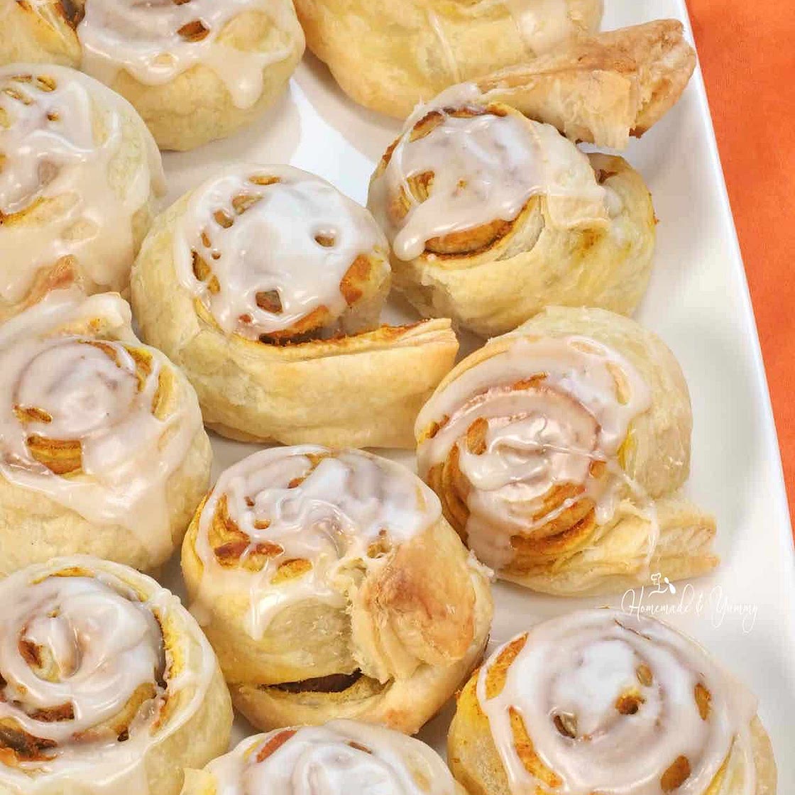 Puff Pastry Pumpkin Rolls
