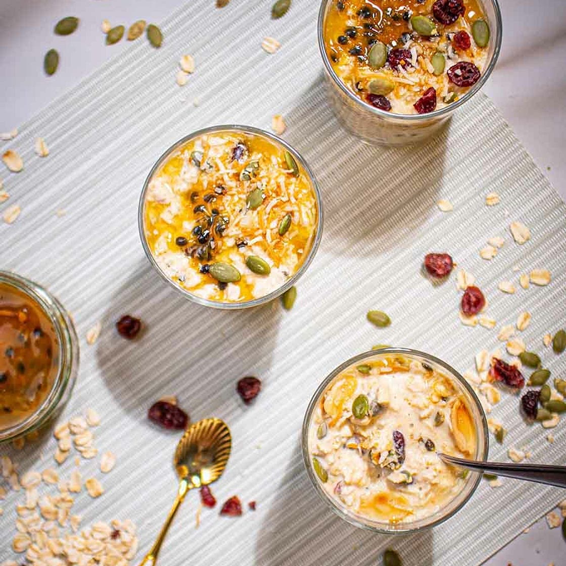 Passionfruit Overnight Oats (Dairy-Free)