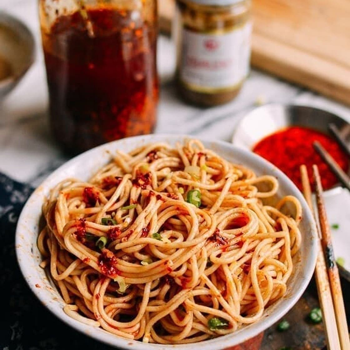 10-Minute Sesame Noodles Recipe (Ma Jiang Mian)