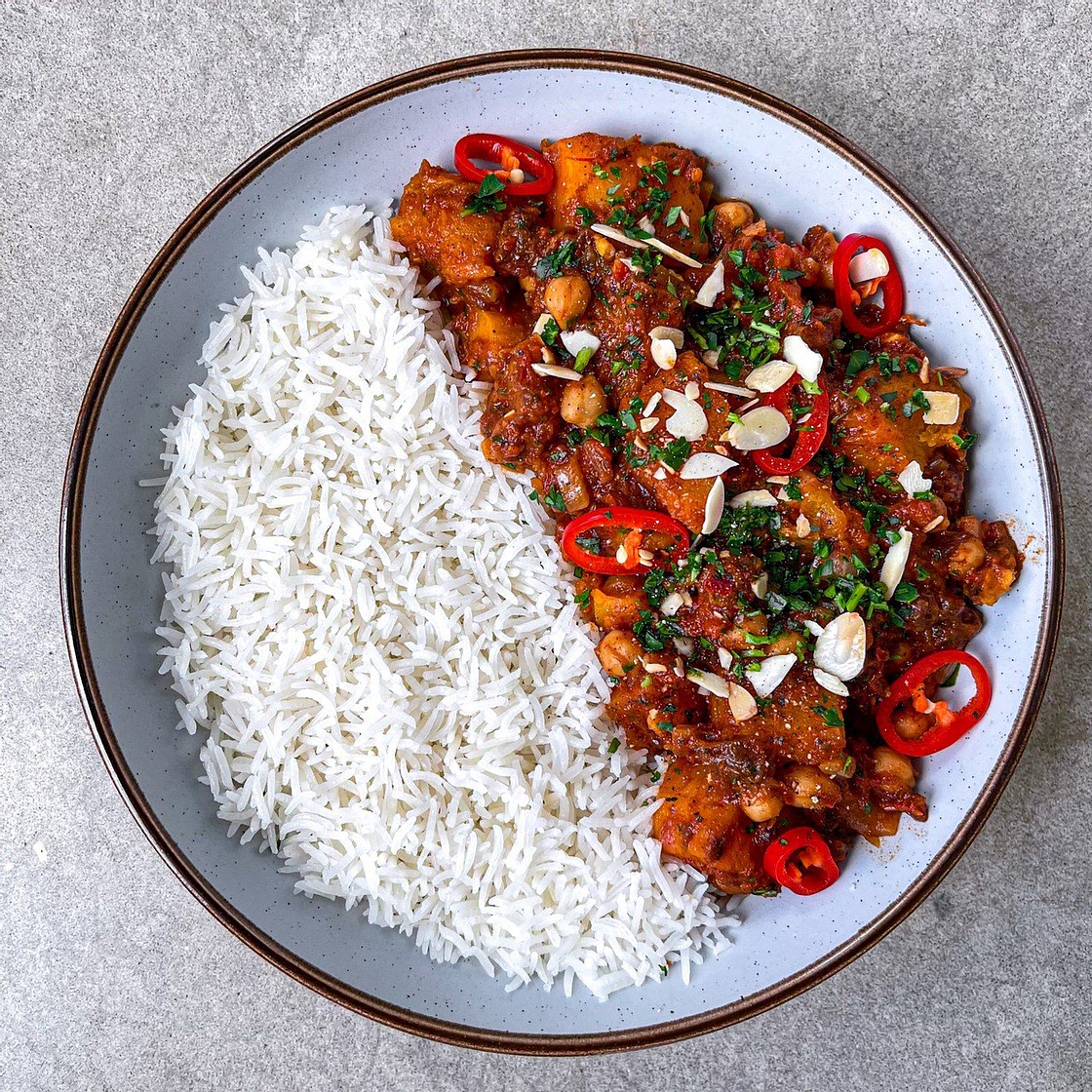 Vegan Butternut Squash and Chickpea Tagine