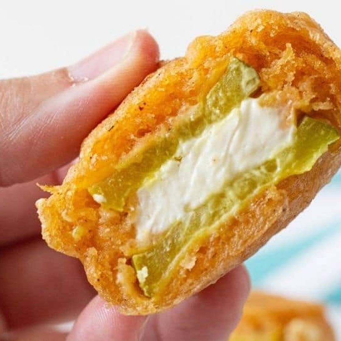 Beer Battered Fried Stuffed Pickles