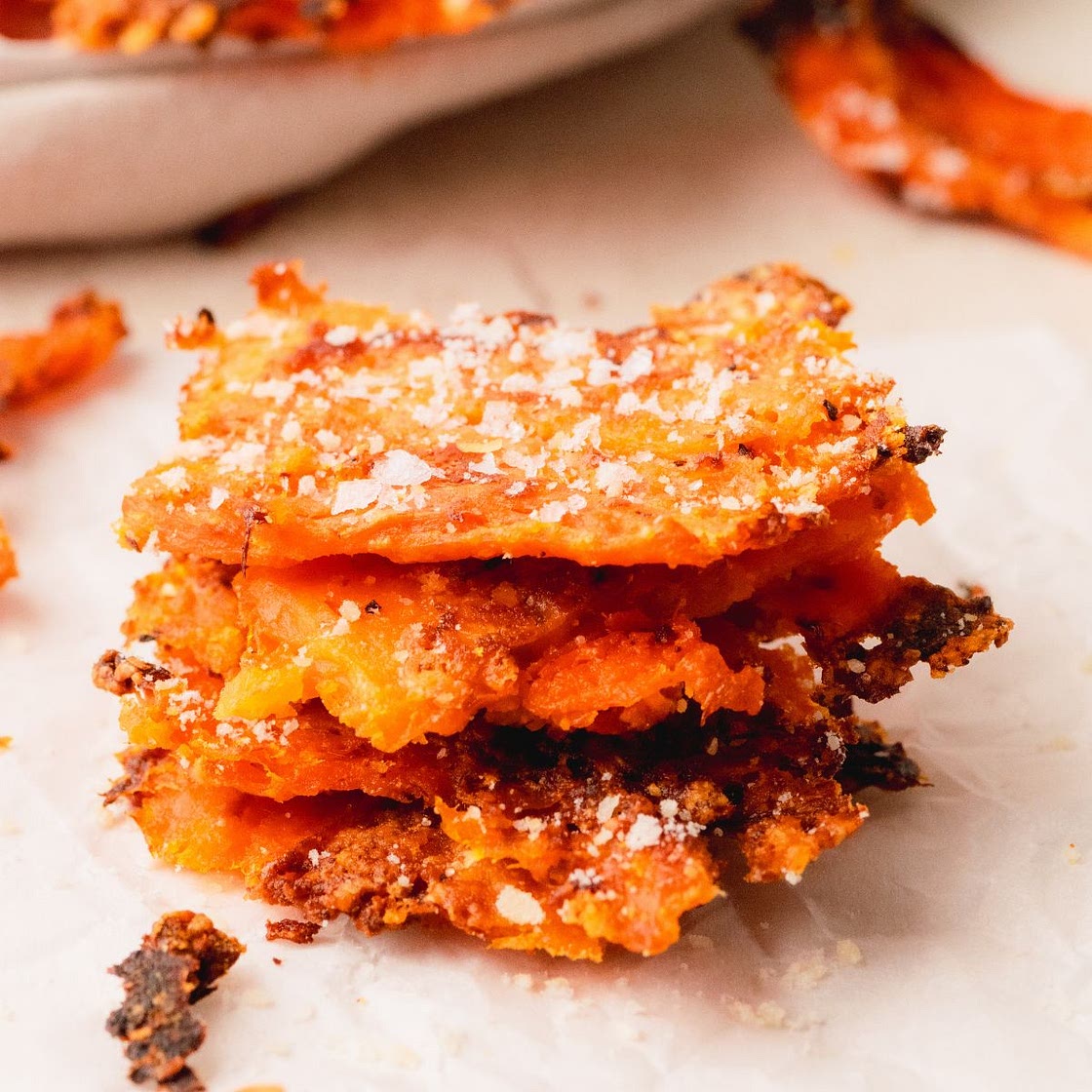 Crispy Smashed Carrots