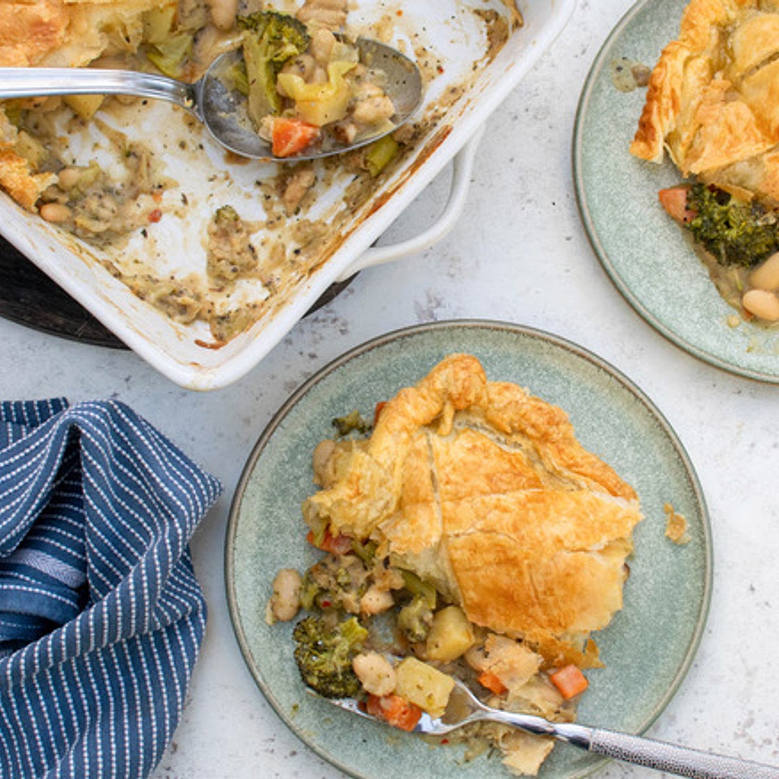 Vegan Creamy Vegetable Pot Pie Recipe