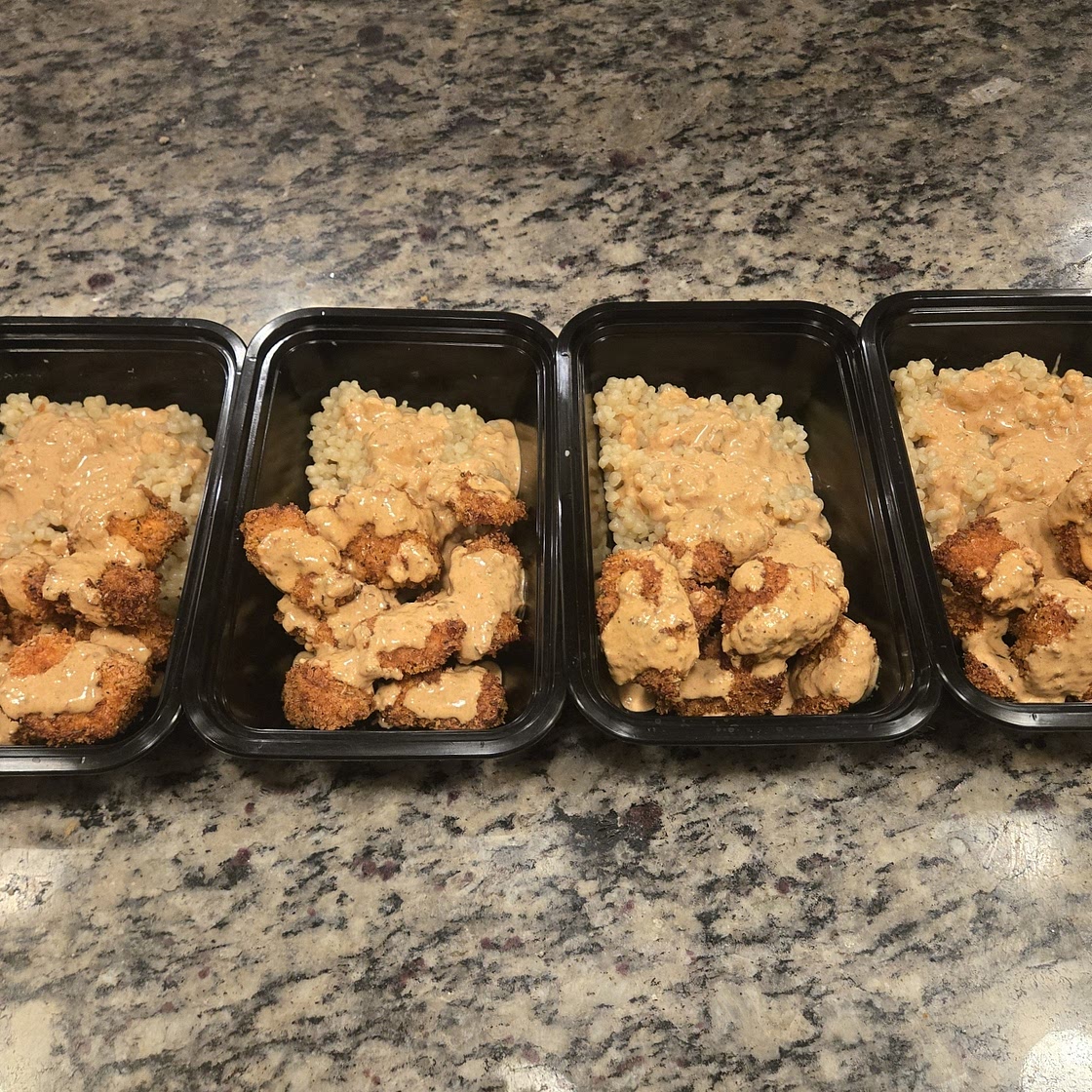 Crispy Salmon Bites with Couscous