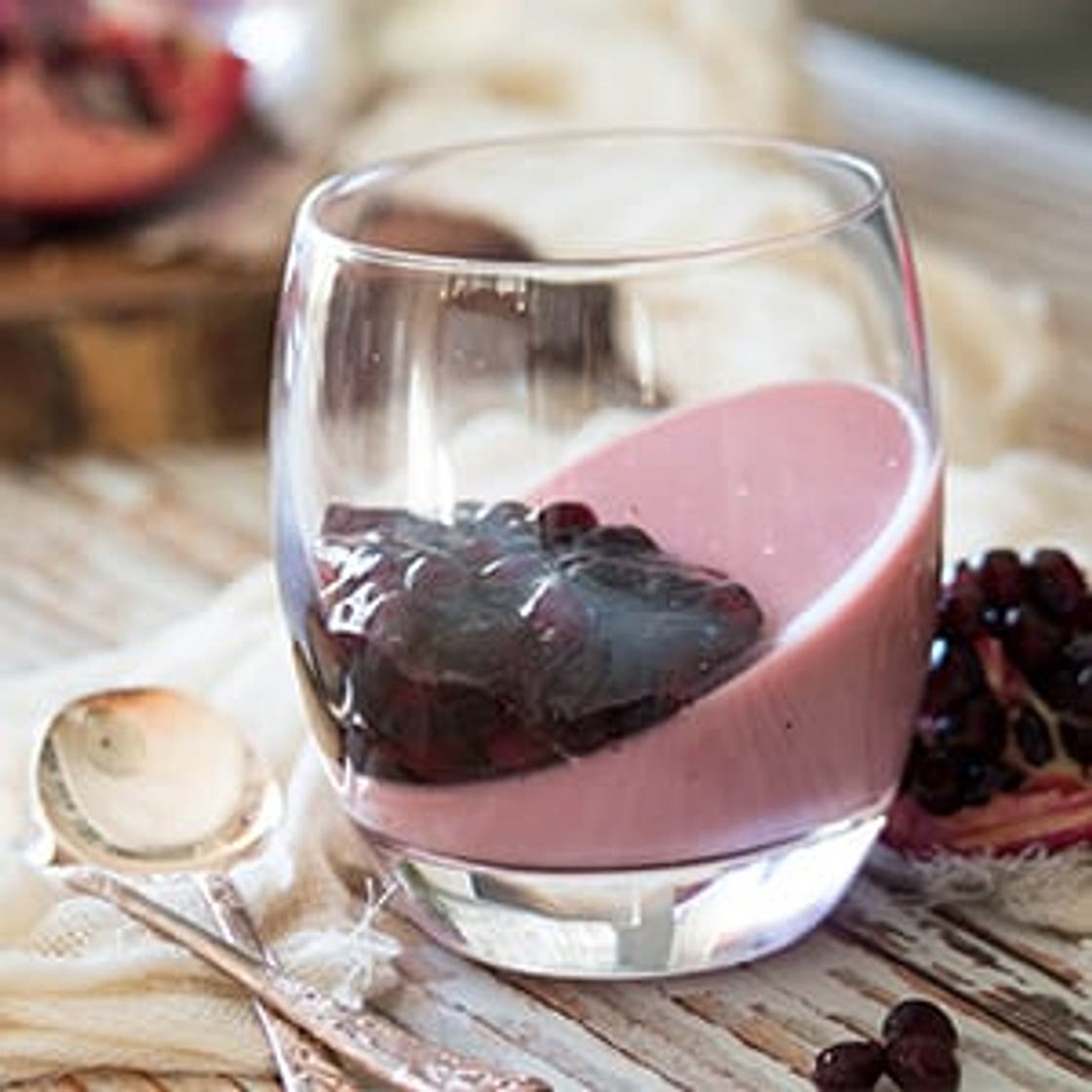 Healthy Probiotic Pomegranate Mousse