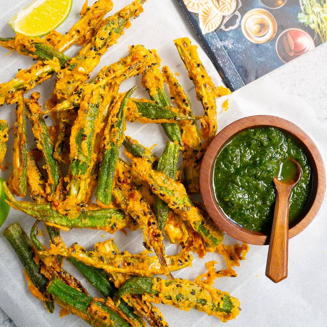 Kurkuri Bhindi (Crispy Fried Okra Recipe)
