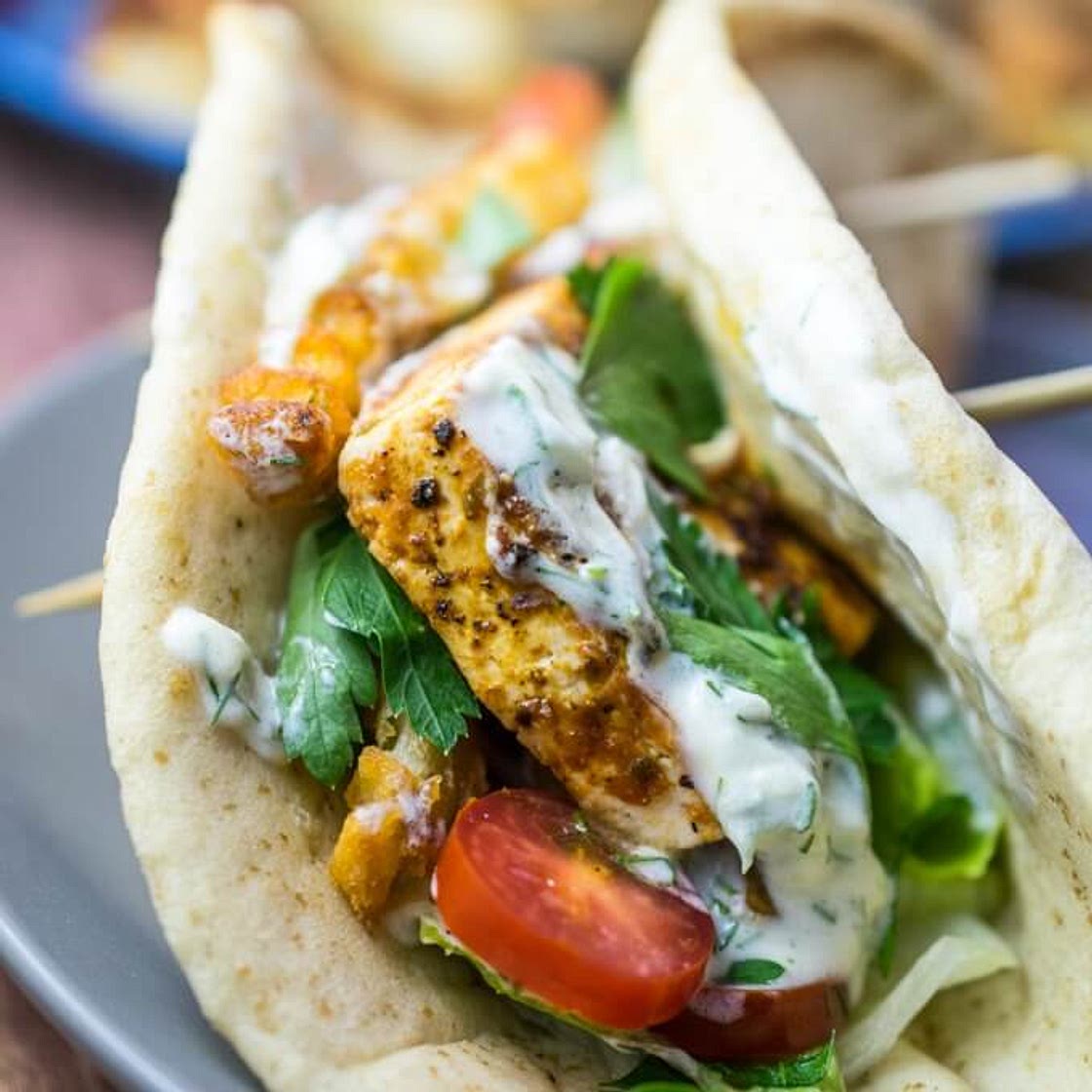 Grilled Tofu Gyros