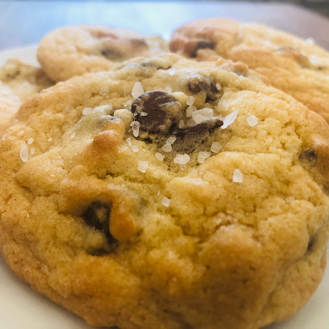 Sea Salted Chocolate Chip Cookies