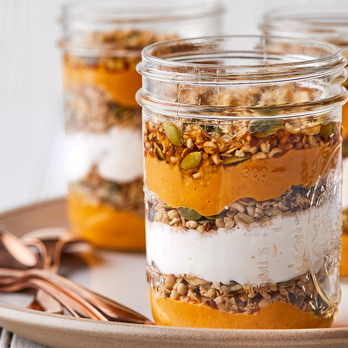 Spicy Pumpkin Parfaits Make Perfectly Portioned Breakfasts for Fall