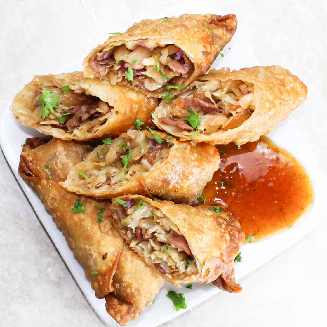 Pastrami Egg Rolls