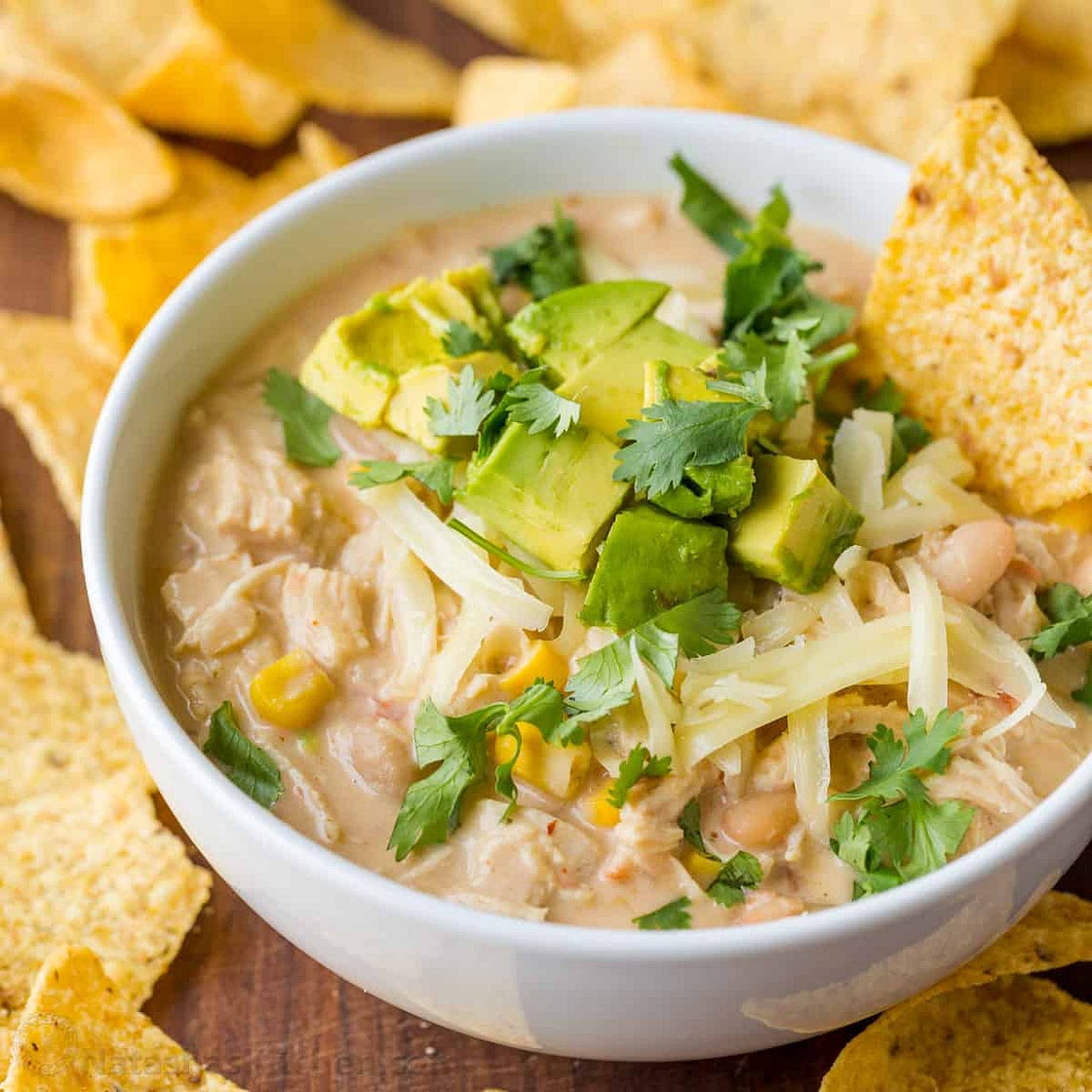 Easy White Chicken Chili (Stovetop Recipe)