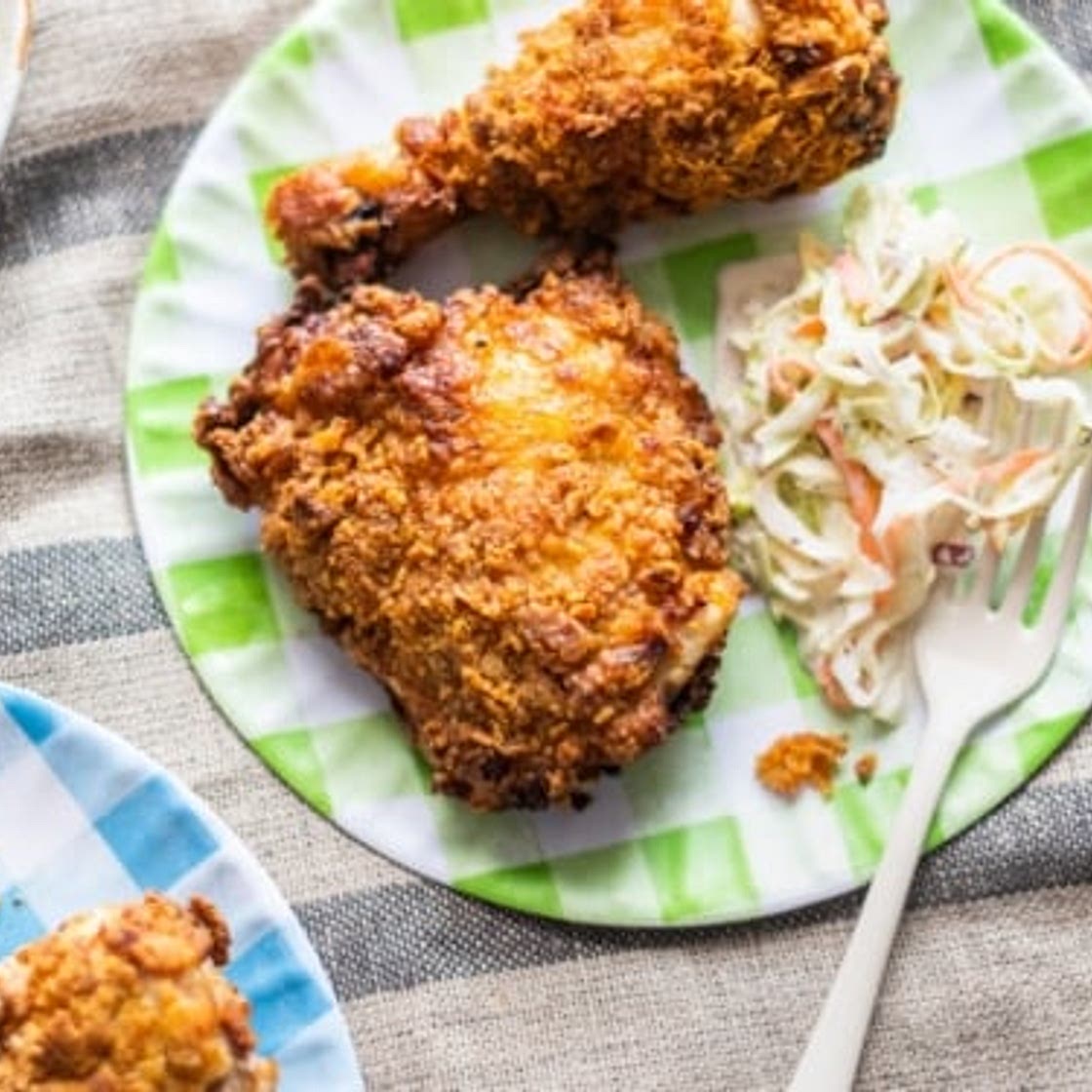 Air Fryer Buttermilk “Fried” Chicken