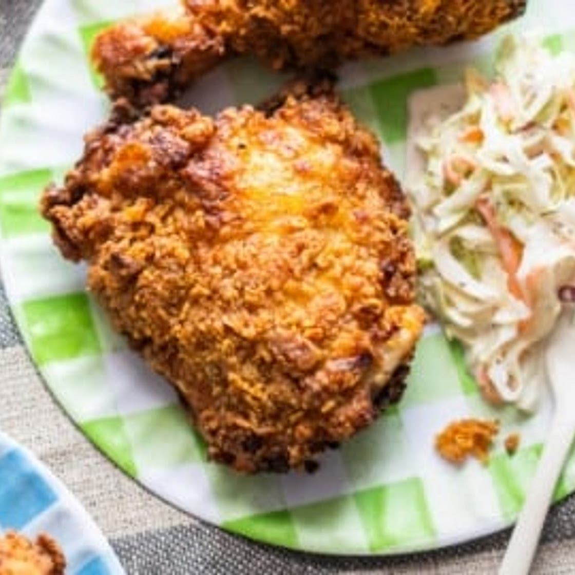 Air Fryer Buttermilk “Fried” Chicken