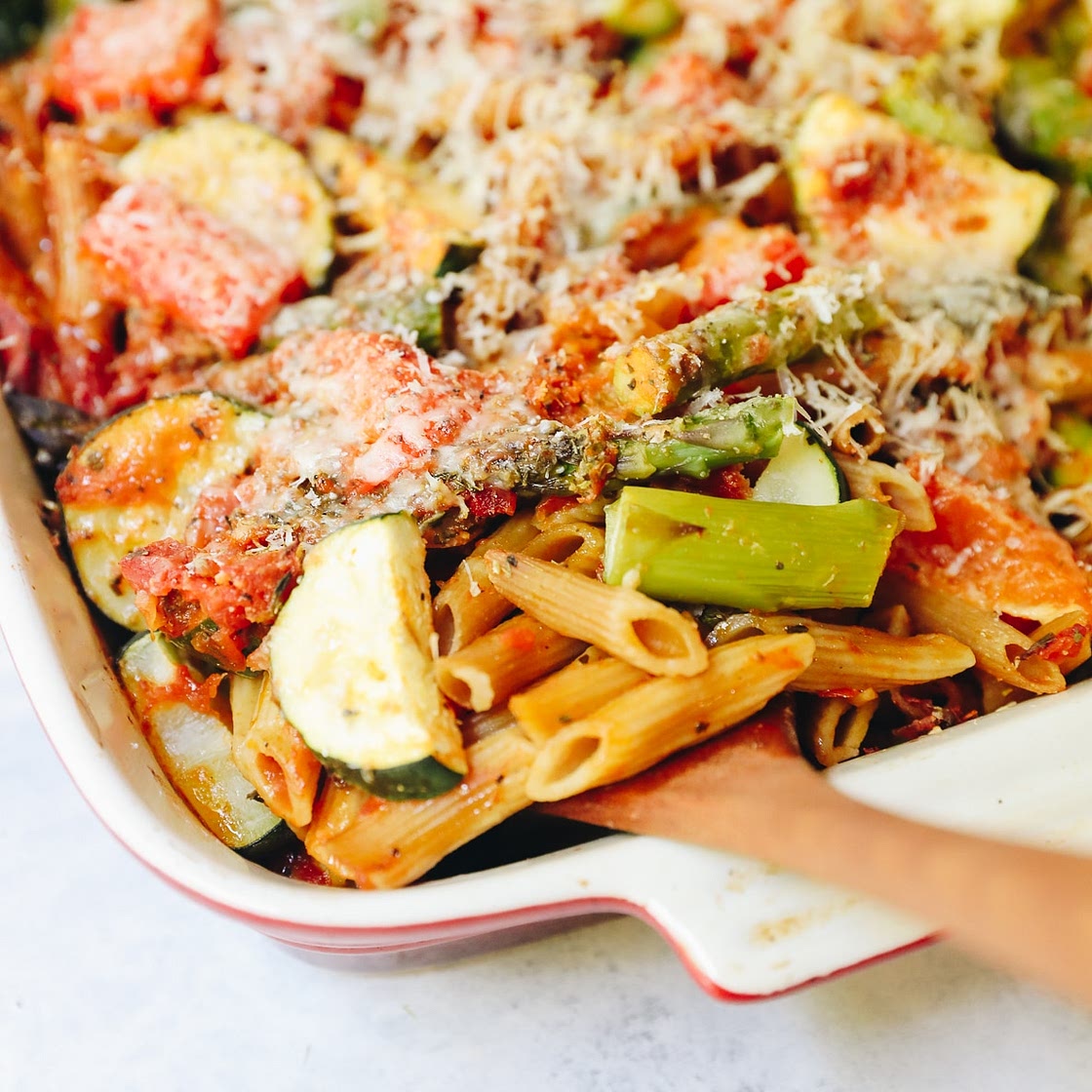 Primavera Pasta Bake [No-Boil]