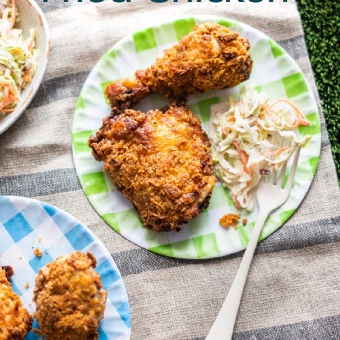 Air Fryer Buttermilk “Fried” Chicken