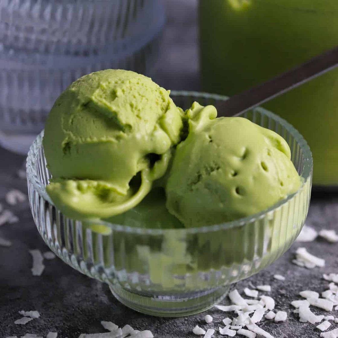 Vegan Ninja Creami Ice Cream - Coconut Matcha