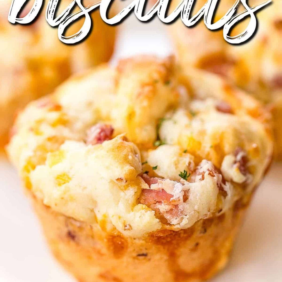 Muffin Cup Ham & Cheese Biscuits