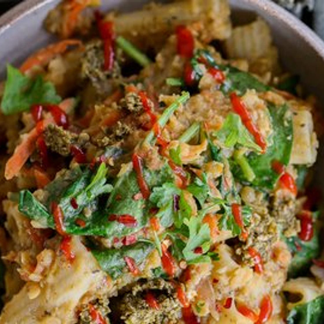 Red Lentil Bolognese Pasta