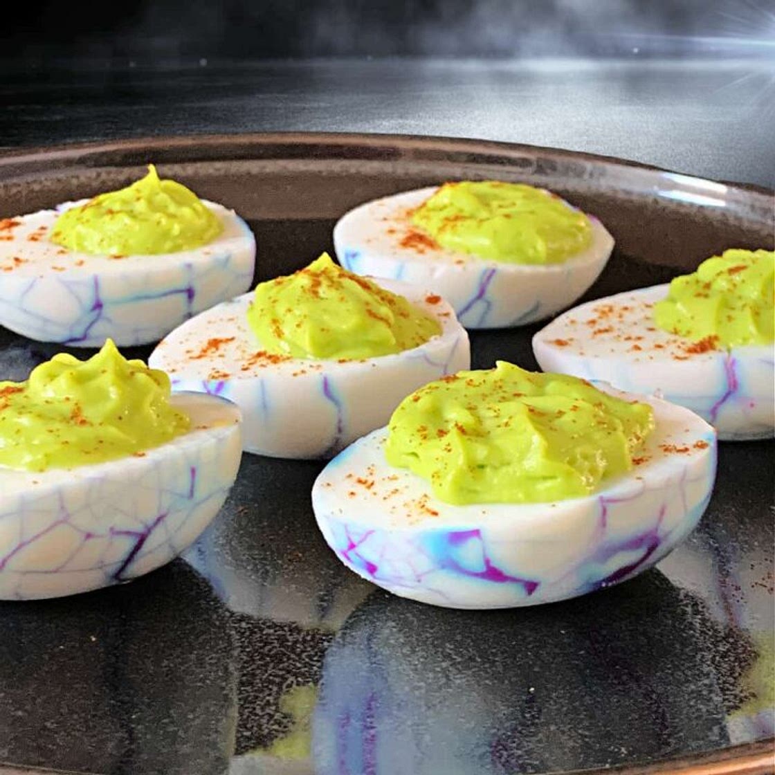 Halloween Deviled Eggs Recipe That's SUPER Spooky!