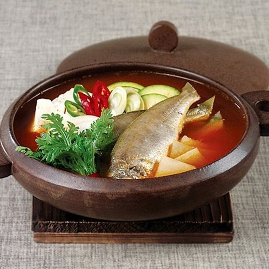 조기 쑥갓찌개 만드는 법