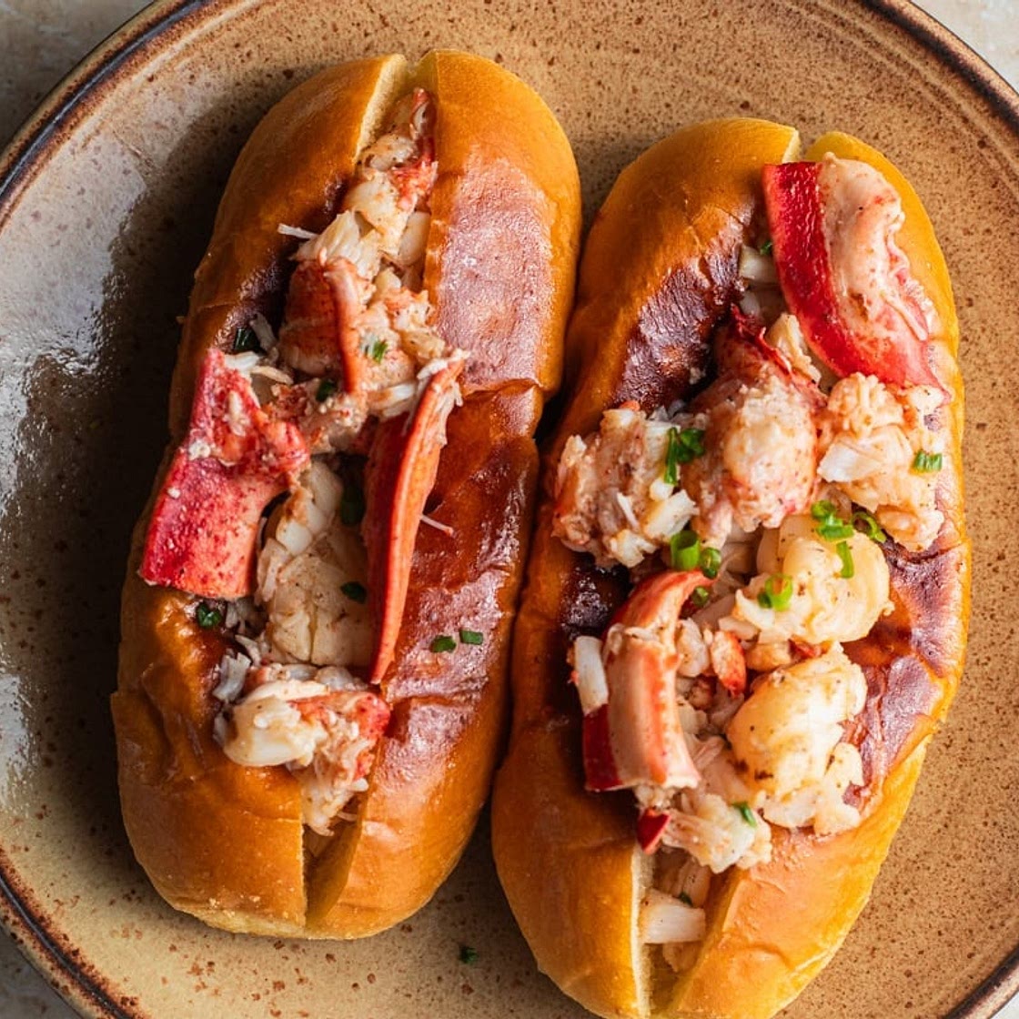 Connecticut Lobster Roll with Warm Brown Butter