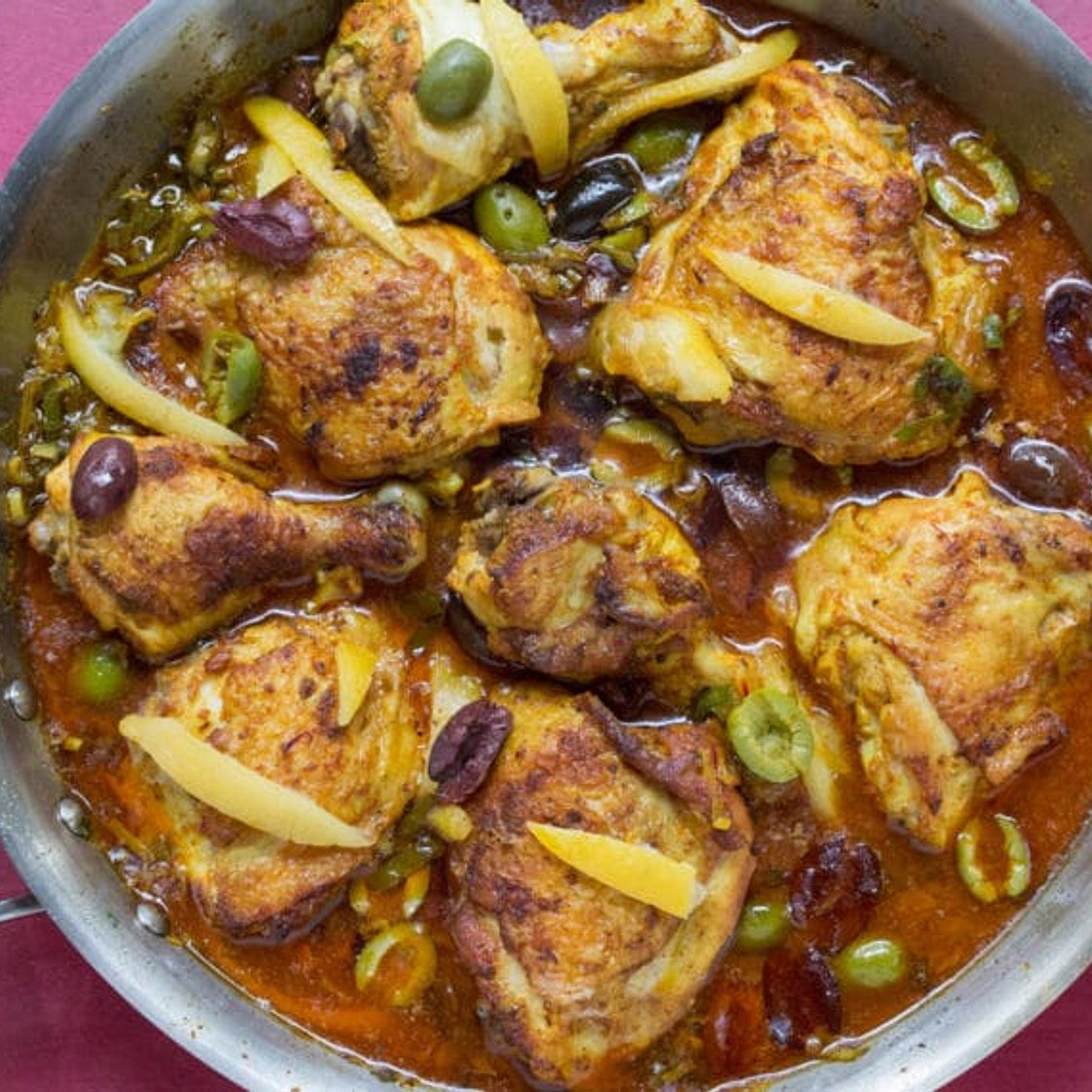 Moroccan Chicken with Preserved Lemons & Olives
